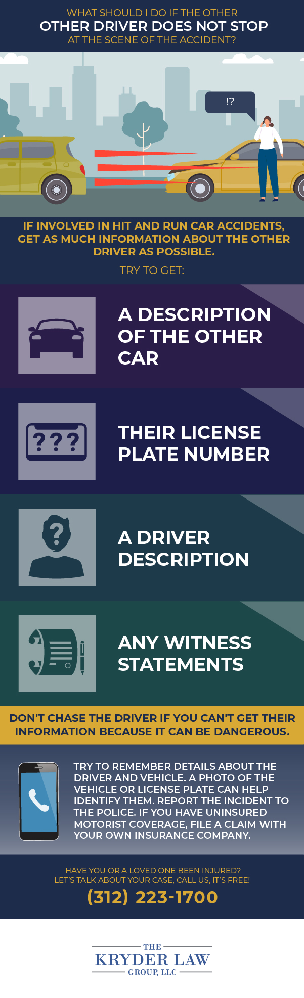 What Should I Do If The Other Driver Does Not Stop at the Scene of the Accident?