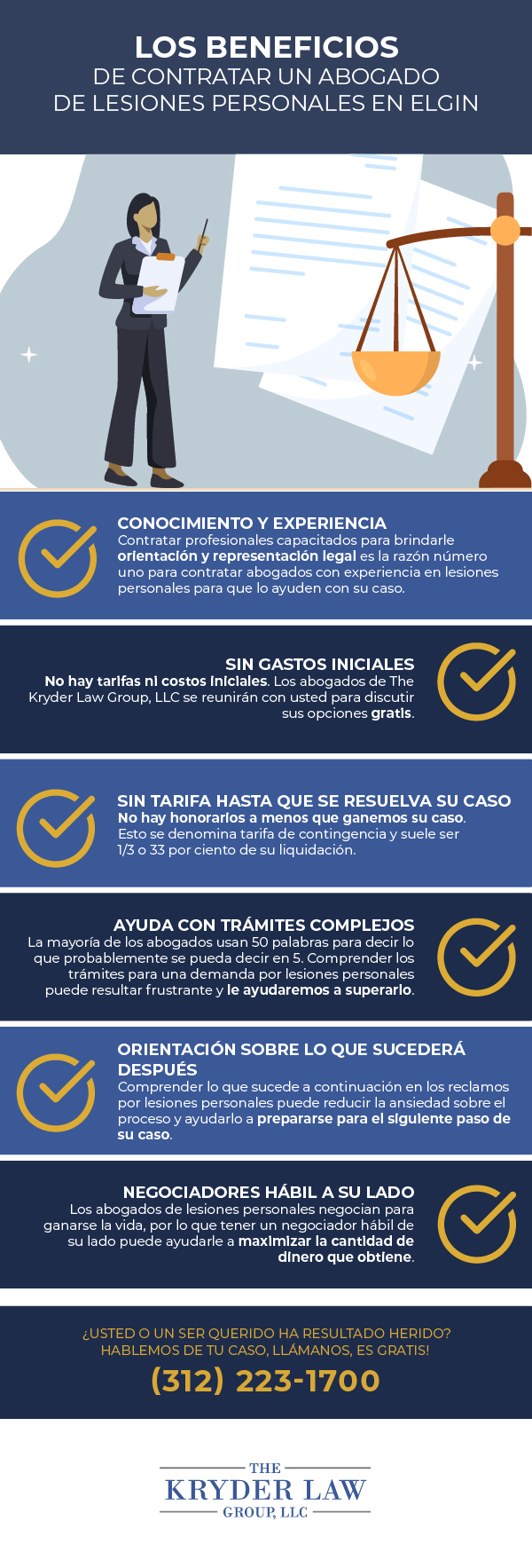 Los beneficios de contratar a un abogado de lesiones personales Elgin