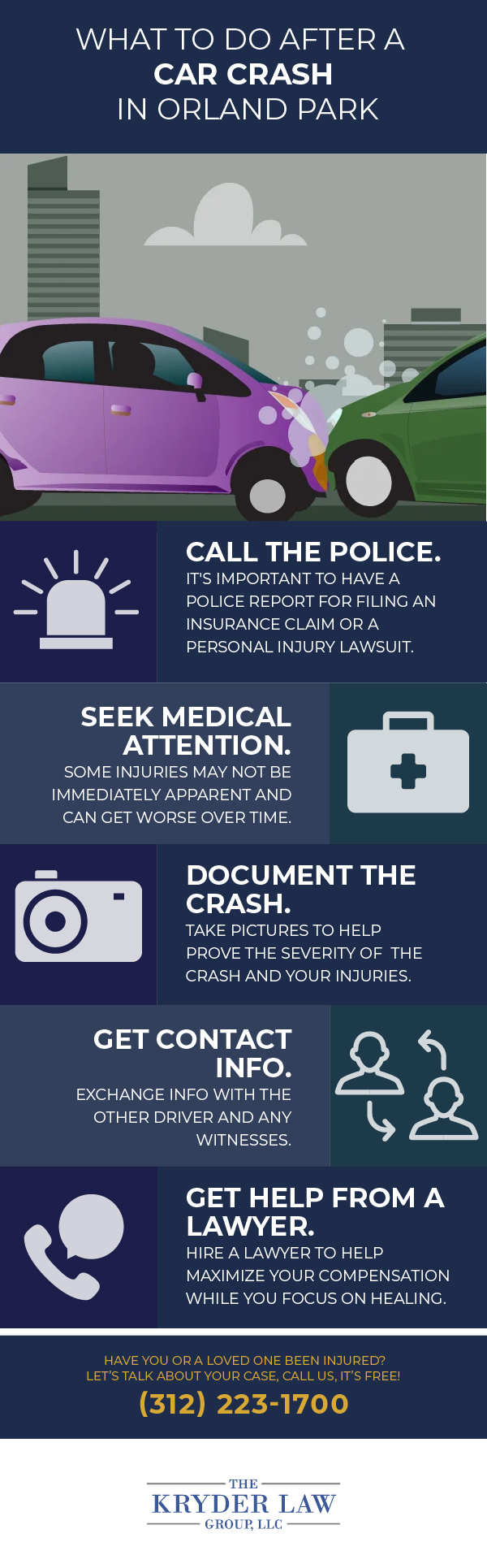 What to Do After a Car Crash in Orland Park