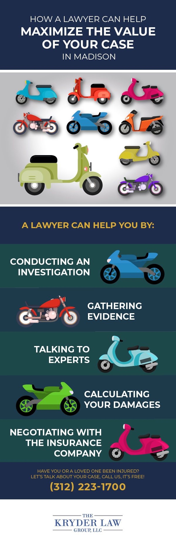 How a Motorcycle Wreck Lawyer Can Help Maximize the Value of Your Case in Madison
