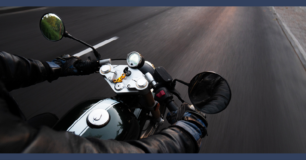 Motorcycle on the road