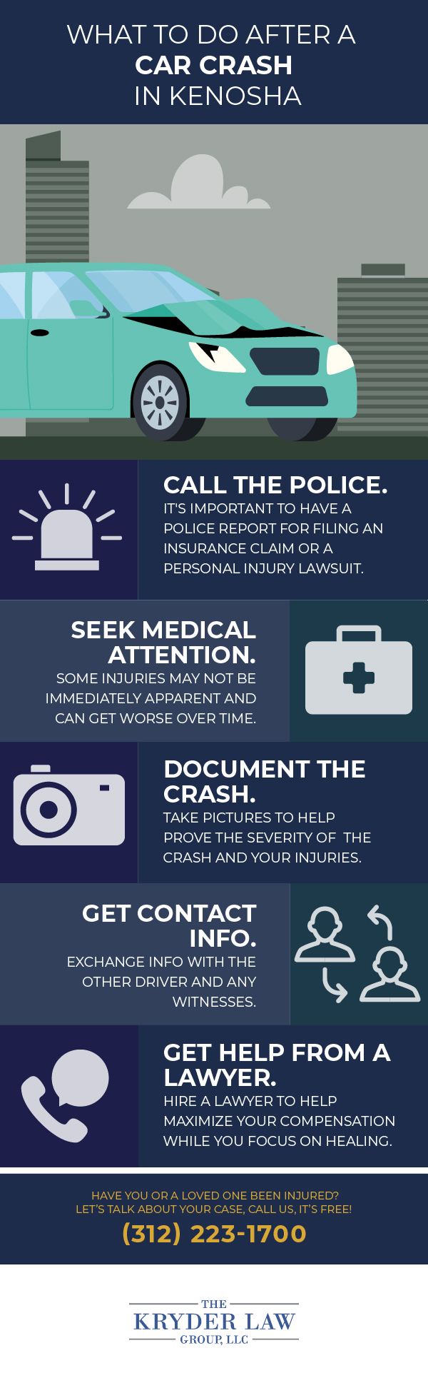 What to Do After a Car Crash in Kenosha