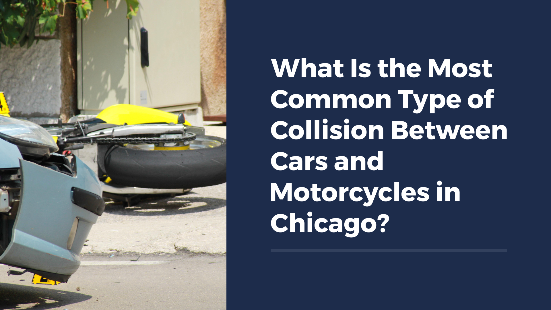 What Is the Most Common Type of Collision Between Cars and Motorcycles in Chicago?