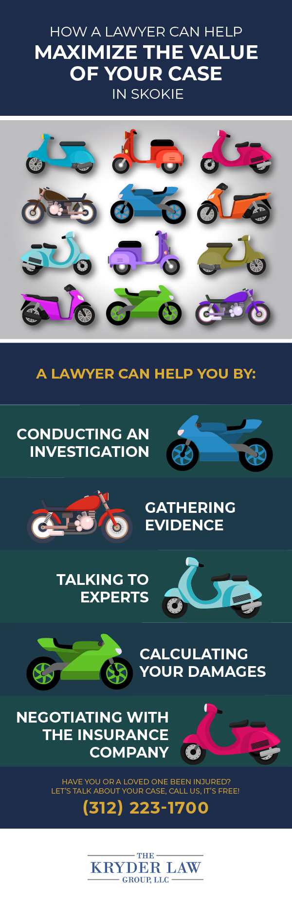 How a Motorcycle Wreck Lawyer Can Help Maximize the Value of Your Case in Skokie