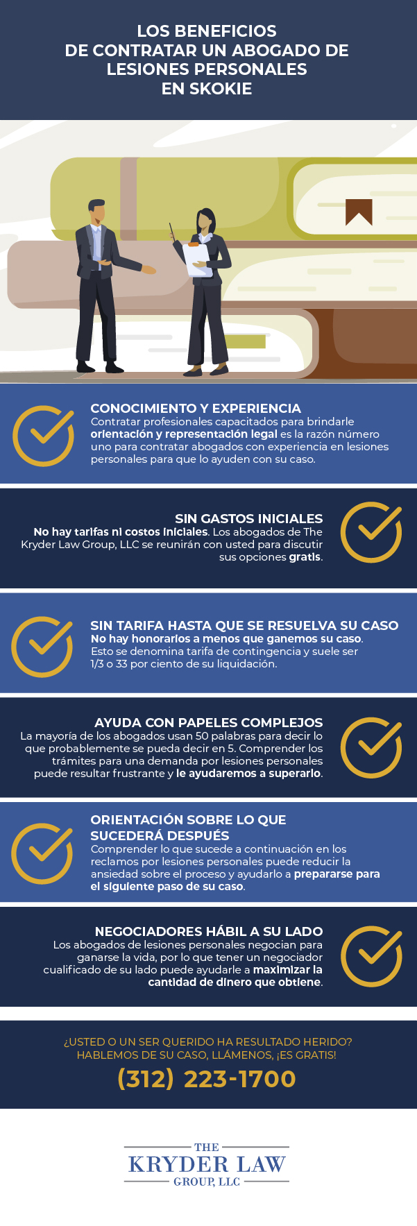 Los beneficios de contratar a un abogado de lesiones personales en Skokie