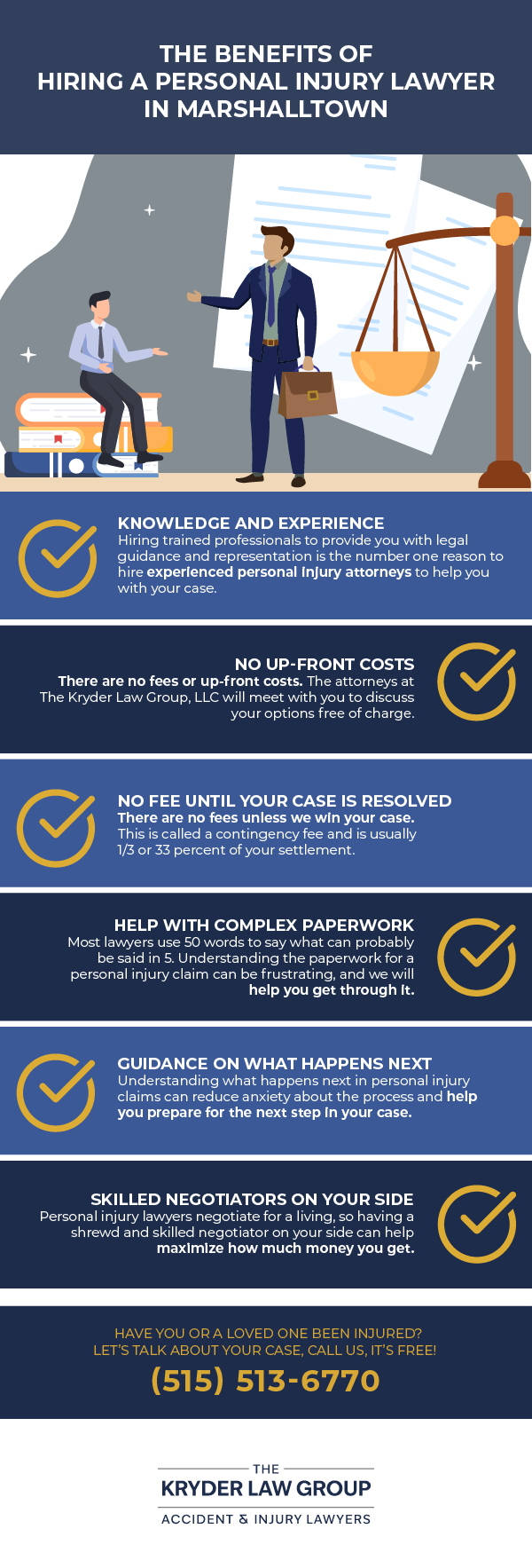 The Benefits of Hiring a Personal Injury Lawyer in Marshalltown