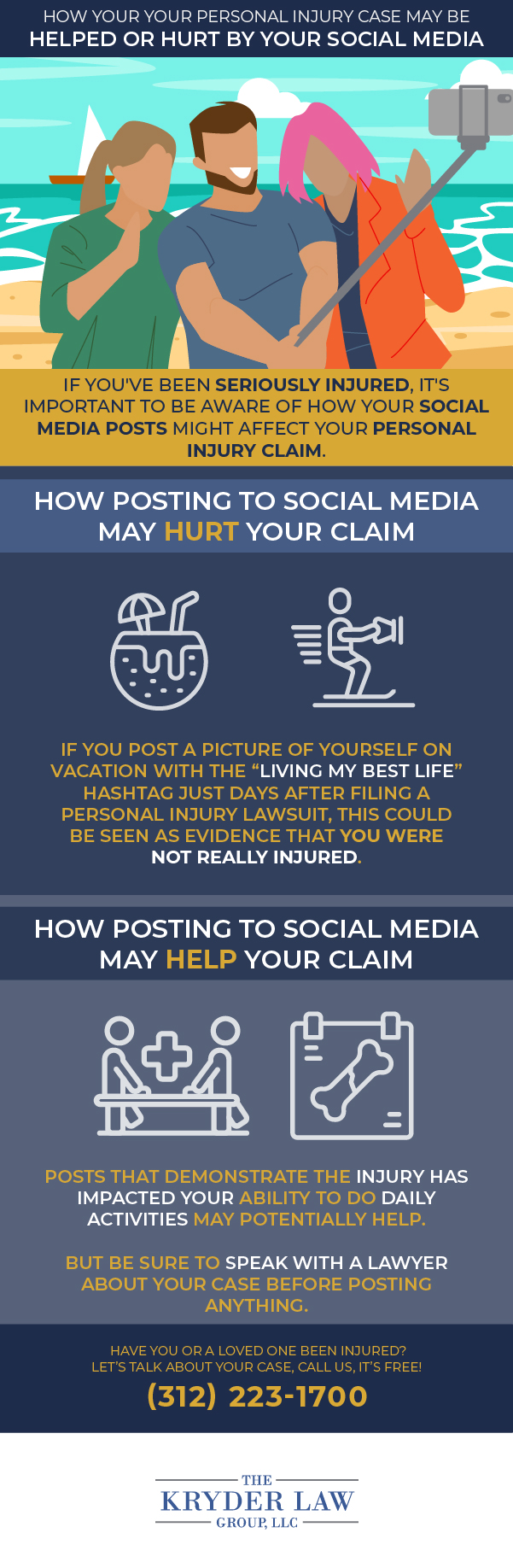 How Your Personal Injury Case May Be Helped or Hurt By Your Social Media