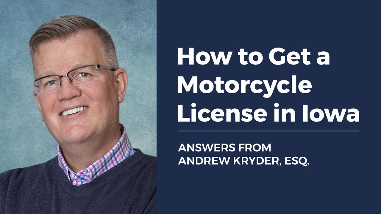 How to Get a Motorcycle License in Iowa