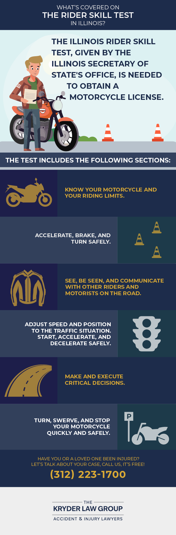 What's Covered on the Rider Skill Test in Illinois?