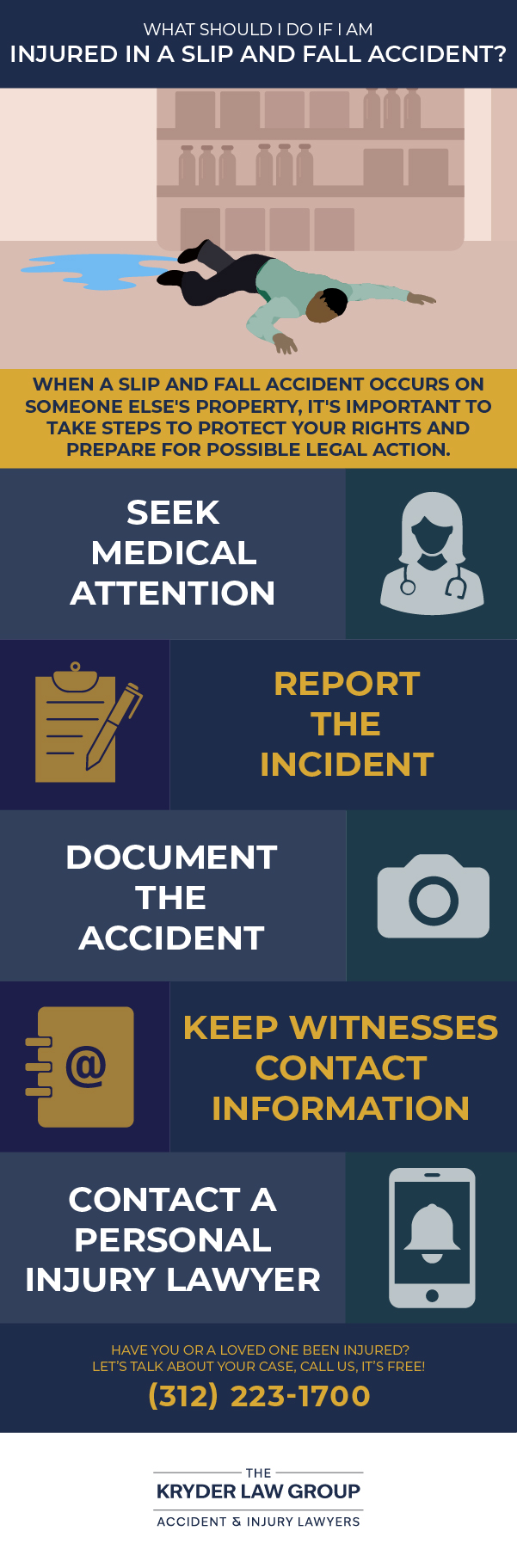 What Should I Do If I Am Injured in a Slip and Fall Accident?