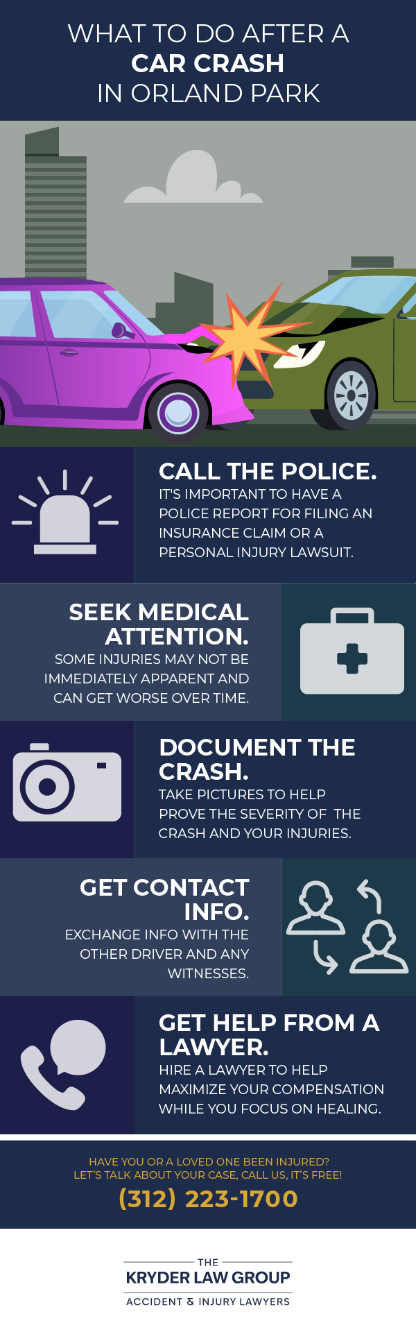 What To Do After A Car Crash in Orland Park