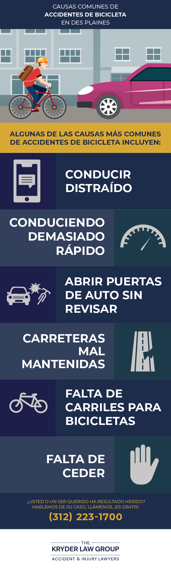 Common Causes of Bicycle Accidents in Des Plaines