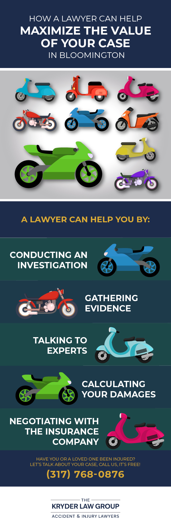 How a Motorcycle Wreck Lawyer Can Help Maximize the Value of Your Case in Bloomington