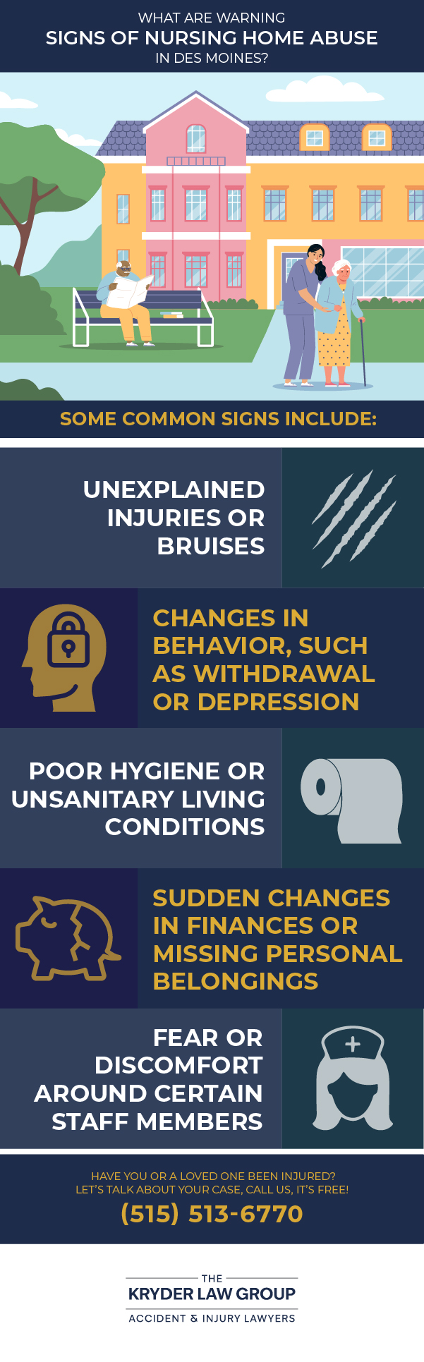 What Are Warning Signs of Nursing Home Abuse in Des Moines?
