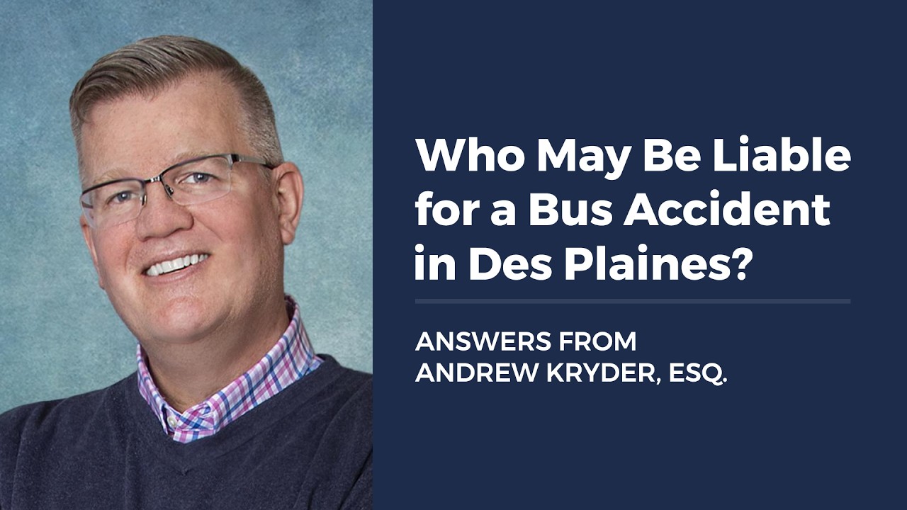 ¿Quién puede ser responsable de un accidente de autobús en Des Plaines?
